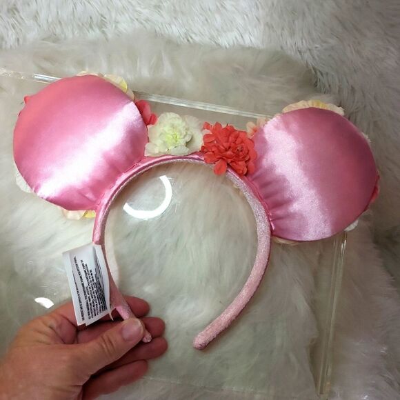 Disney parks authentic mickey mouse floral ears! NWOT! - Picture 3 of 6